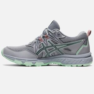 ASICS Women's Gray and mint Athletic Shoes